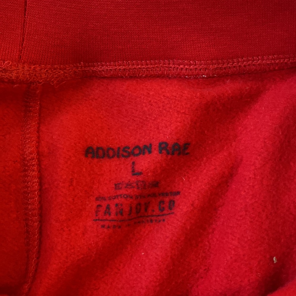 Red Addison Rae sweat pants - Picture 3 of 3